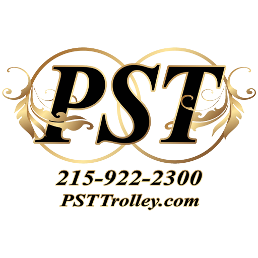 Cropped image of the PST logo, featuring stylized text and design elements unique to the brand.